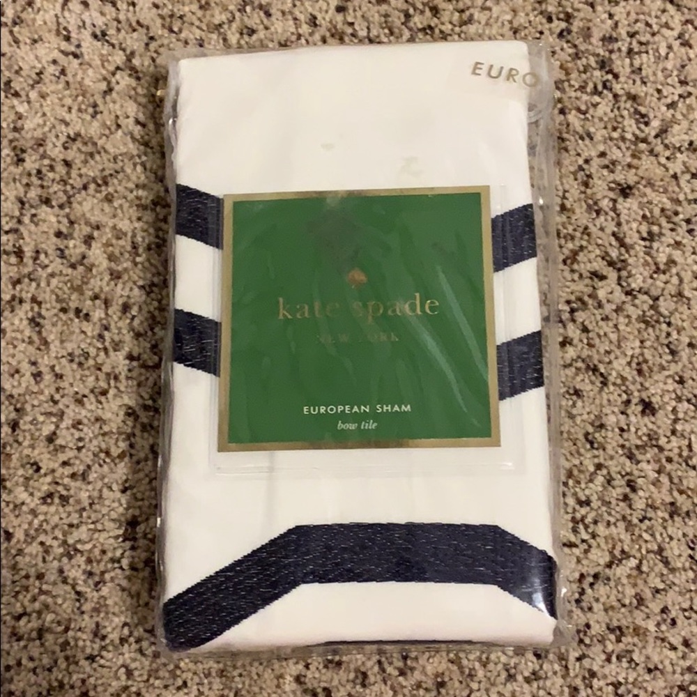 Kate Spade Euro Sham bow tile